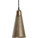 Dawn 1 Light Antique Brass Pendant Ceiling Light